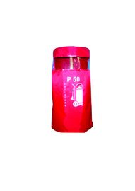 폴리에스테 안전 보호 제품 원통 모양 소화기 덮개 빨간색
