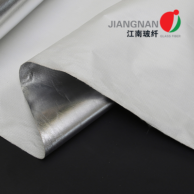 550' Ｃ에 달하는 고온을 위한 알루미늄으로 입힌 430-600G/Sq.Mtr 섬유 유리 직물