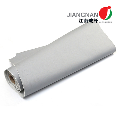3732 0.45mm 용접 담요를 위한 회색 PU 입히는 섬유유리 직물 피복